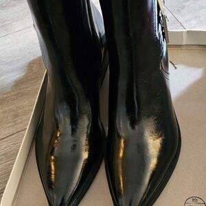 Womens Faux leather ankle boots